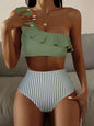 Striped Solid Color Split Bikini Women's Swimsuit 3e7b4bc3 7bf8 4843 b5bf 5ac9cb3d892b