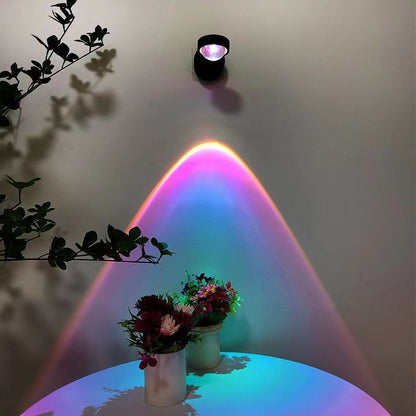 Rechargeable Sunset Red Wall Lamp Bedroom Bedside Installation-free Sunset Lamp 3e7e42d5 b6b5 46e9 af63 6bdee12b8194