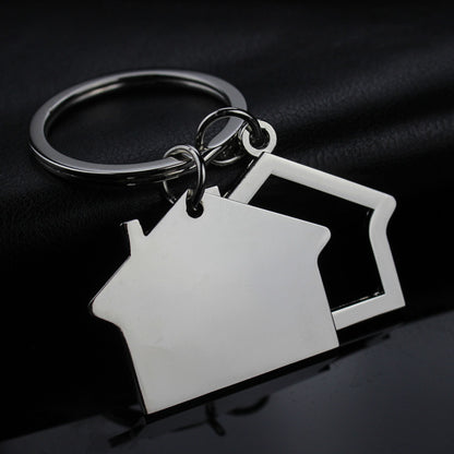 Creative Real Estate Opening Gift Double-sided Laser Sculpture House Keychain 3e86943a 256e 4bb4 bf25 986d0154e01c