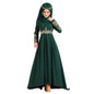 Muslim Embroidered High Waist Ethnic Elegant Graceful Slim Dress 3e97c21a b71f 44a1 8336 fd06217189c4