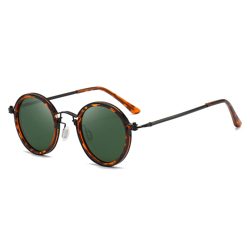 Sunscreen Retro Style Round Frame Metal Sunglasses 3e9f72c9 cce8 44ee 9850 4400a0a1731b
