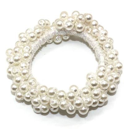 Handmade Crochet Rubber Band Hair Tie Pearl 3ea3cb3c c905 4303 a2a5 78c7daaf43c5