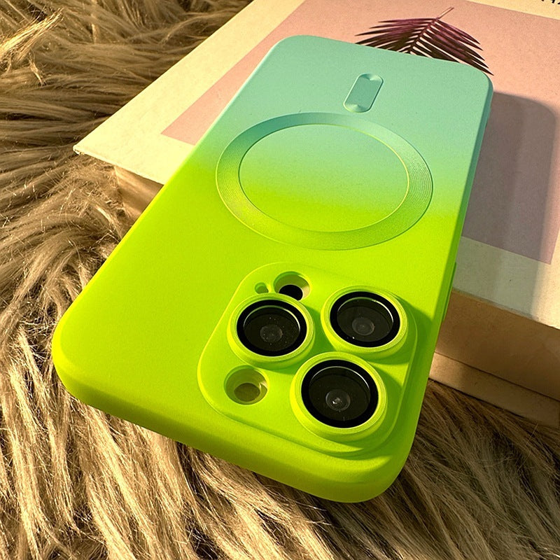 Liquid Silicone Two-tone Gradient Magnetic Phone Case 3eb35509 debf 437d b28c 7345f0b6219b
