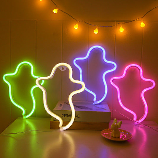 Halloween Ghost Neon Home Creative Modeling Lamp 3eb604f2 12bf 4d6a b32c 2c5fecb30532