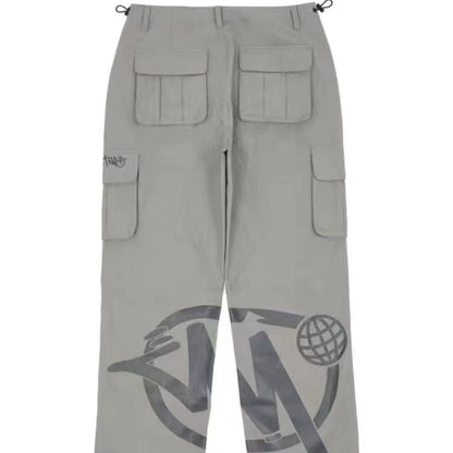 Men's Pants Street Summer Casual Straight Pants European And American Printed Elastic Neutral Pants 3ecaf823 c768 4e54 af40 1