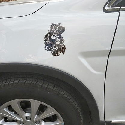 New One Lion Love Crown Graphic Car Body Sticker Color Difference Car Reflective Car Stickers 3ef32e98 8841 446c bcac 48b43c7