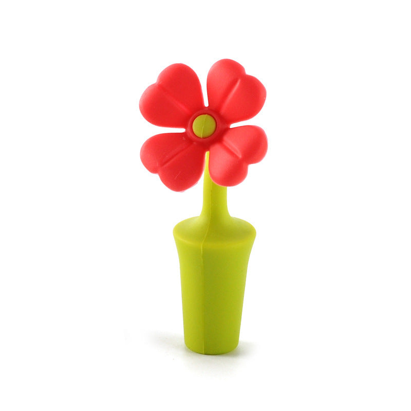 Creative Silicone Stopper For Red Wine SUNFLOWER Beer Seasoning Bottle Bottle Stopper Tool 3efc962e 8c7d 4dab 88eb 445cb99022