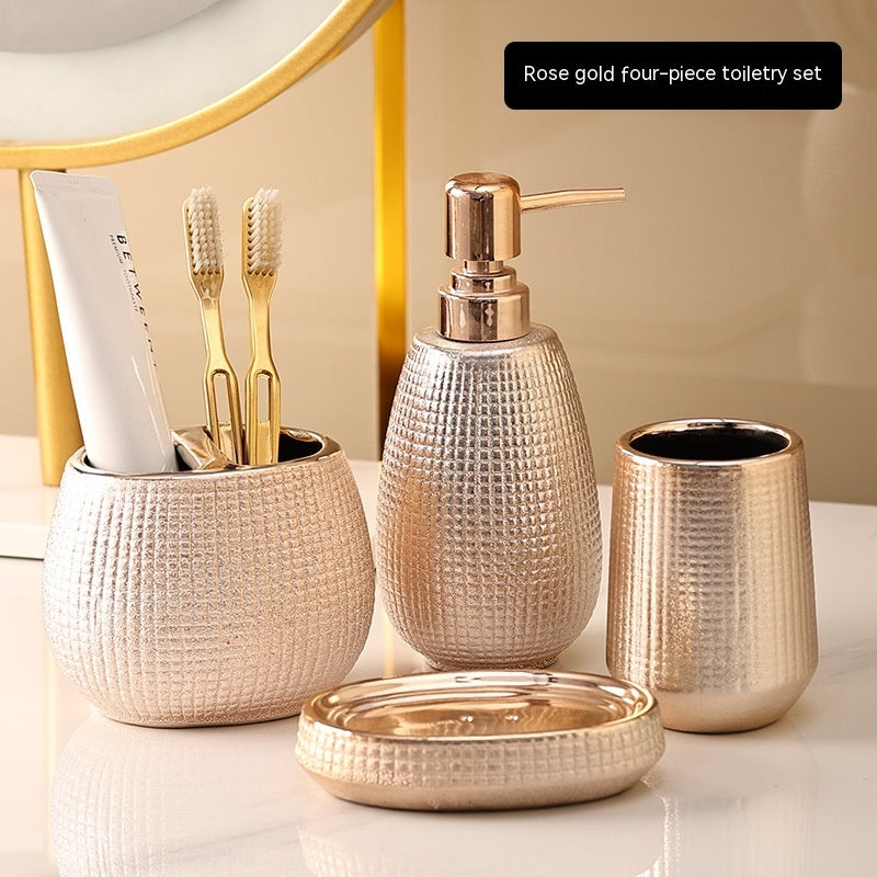Home Bathroom Rose Gold Ceramic Cleaning Kit 3eff3f17 1553 4e8b 9774 309cb53a2a43 trans