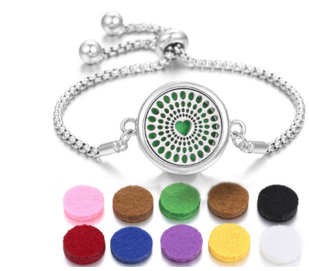 Lucky Tree Aromatherapy Oil Stainless Steel Alloy Bracelet 3f1349fb 8750 420d acaf fc965aba37d8