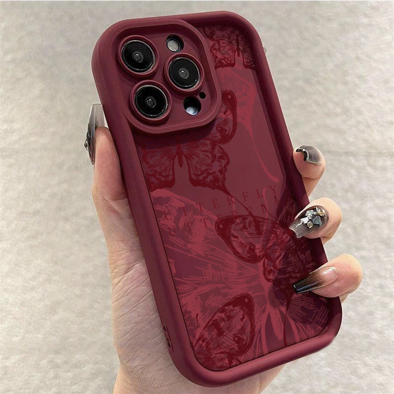 Wine Red Butterfly Fashion Girl Phone Case 3f20c4c2 3a4a 4831 9a31 5ab0eddba78c