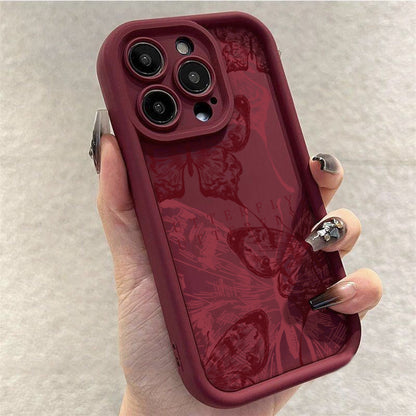 Wine Red Butterfly Fashion Girl Phone Case 3f20c4c2 3a4a 4831 9a31 5ab0eddba78c