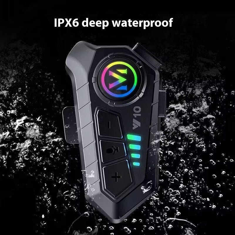 Helmet Bluetooth Headset Y10 Intercom Built-in Integrated Waterproof Motorcycle Take-out Rider Full Face Helmet Half Helmet H