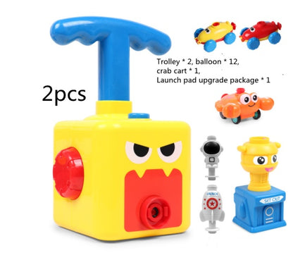 Power Balloon Launch Tower Toy Puzzle  Education Inertia Air Power Balloon Car Science Experimen Toy For Children Gift 3f2932