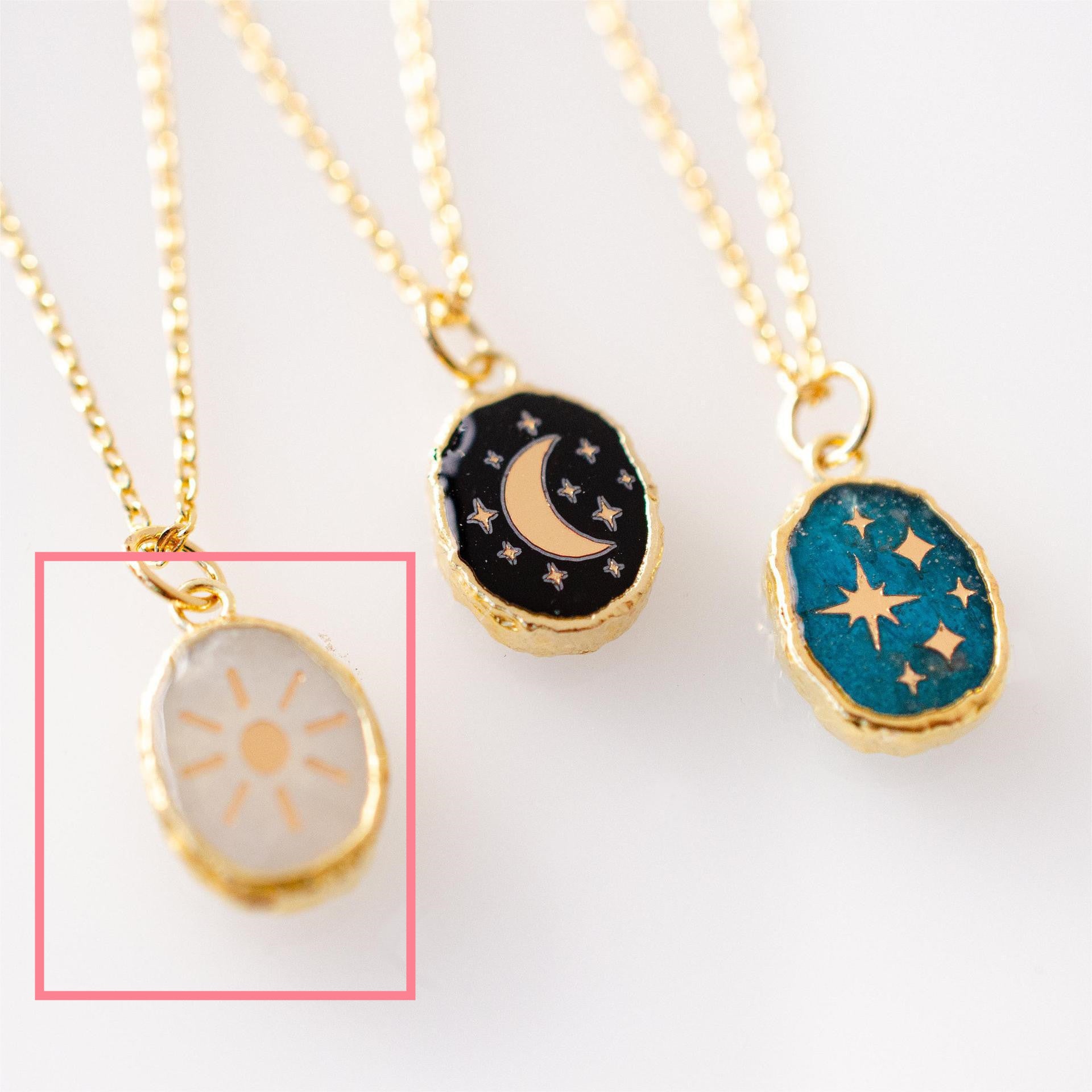 XINGX Sun Moon Natural Stone Carvings Necklace 3f56a1b7 2900 499a 9c3d 21aaf0ad30d6