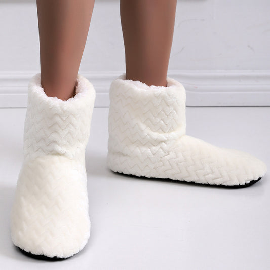 Flat Heel Deep Mouth Thick Bottom Red Slippers Boots 3f6235df 96db 467a b691 023429f84d03