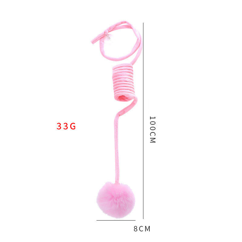 Cat Toy Self-Hi Sucker Spring Rabbit Hair Ball Interactive Play Pet Supplies Interactive Toys 3f6675ca 256d 45f7 8e34 b661a00
