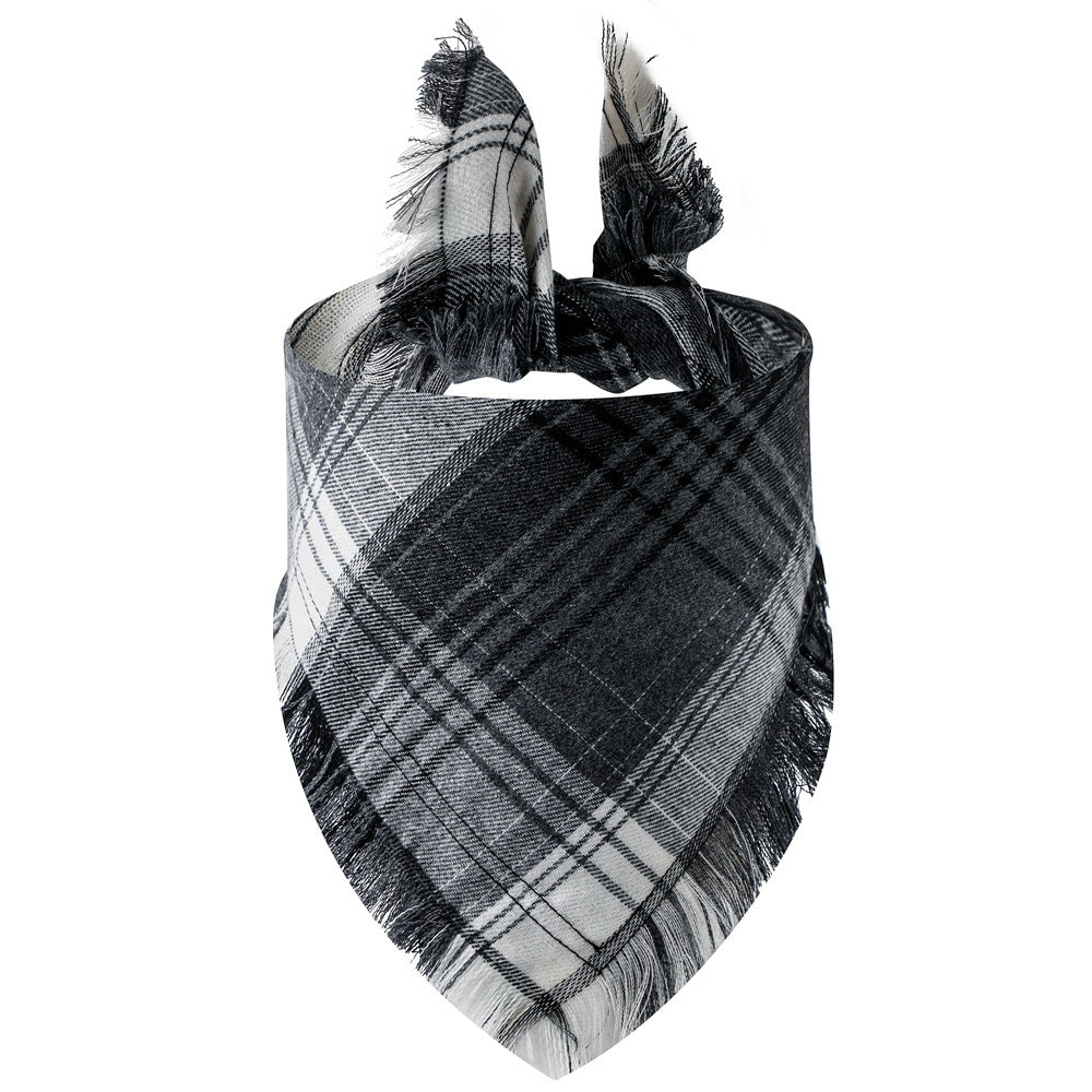 Plaid Tassel Triangle Scarf Pet Dog Pet 3f6ea2c3 89ce 4b49 bf79 2a699a68e003