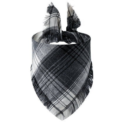 Plaid Tassel Triangle Scarf Pet Dog Pet 3f6ea2c3 89ce 4b49 bf79 2a699a68e003