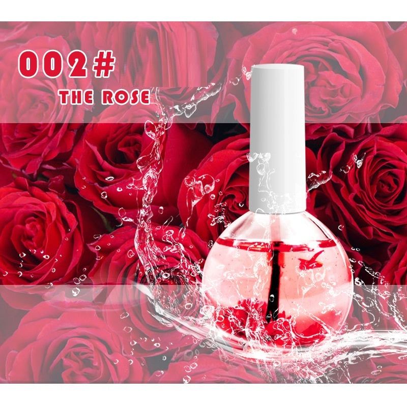 Nail Beauty Dried Flowers Nutrition Nail Treatment Oil Anti-agnail Nail Edge Moisturizing Nail Base Coat Natural Dried Flower