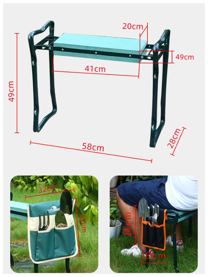 Garden Kneeling Stool Non-slip Garden Kneeling Chair With Tool Kit Folding Stool 3f80d0d6 b5b4 4e03 af51 816e17a5d3fe