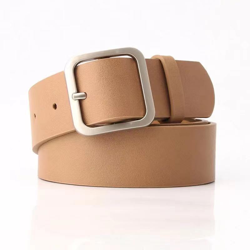 35cm Wide New Retro Alloy Square Buckle Belt - HD Wireless Product #7