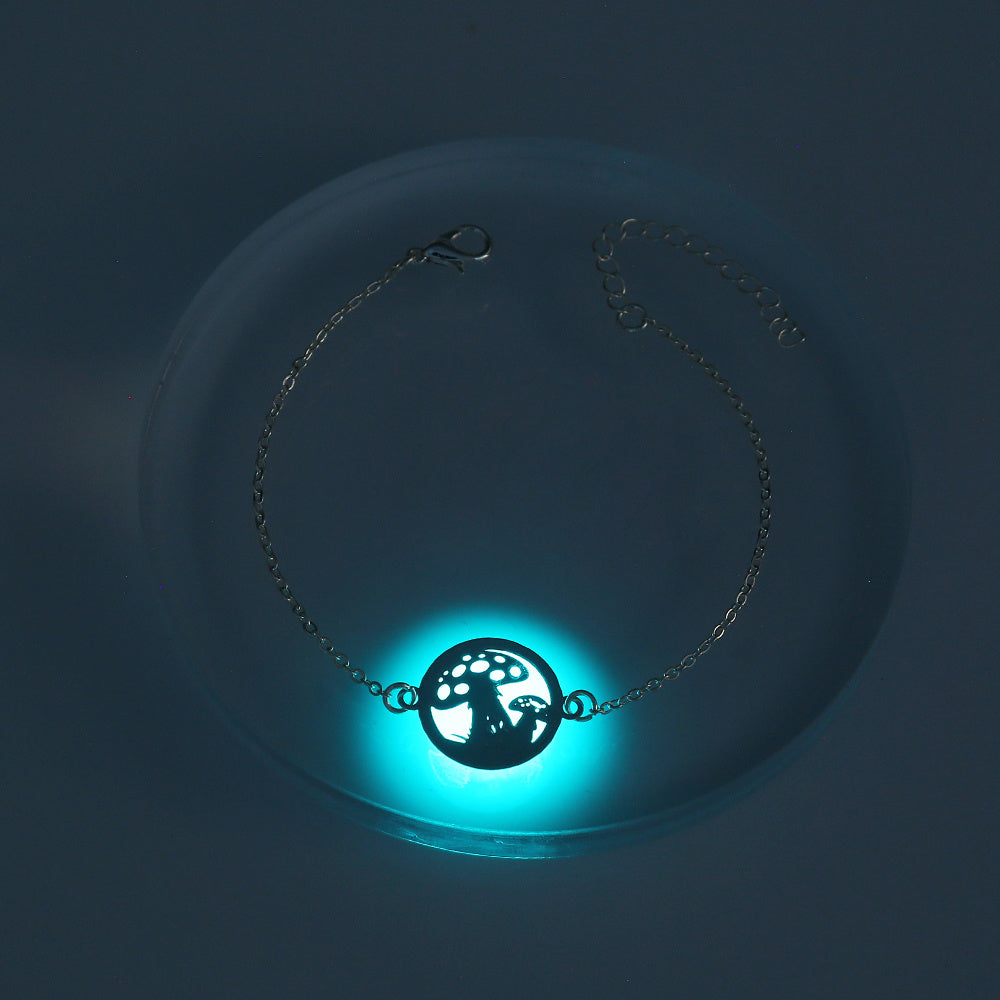 Glow-in-the-dark round brass mushroom bracelet 3fad92e5 9e99 48d5 bf4d d793e17de069
