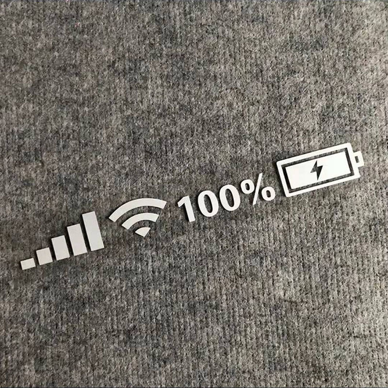 Car Windshield Stickers Signal WiFi Power Vinyl Decal Mobile Phone Car Stickers Auto Exterior Decorative Accessories Decals 3