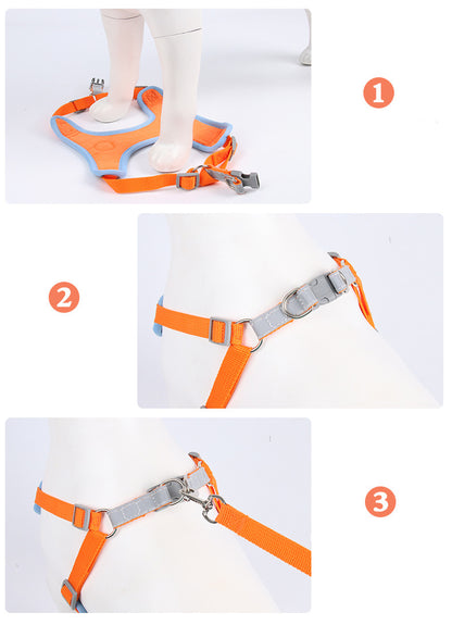 Dog Harness Cat Harness Reflective Dogs Leashs Soft Mesh Chest Strap 3fd3a32d 8adb 4f33 b42a db2960706070