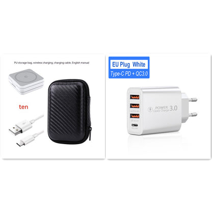 Folding Three-in-one Wireless Charger Portable Magnetic Suction - 图片 18