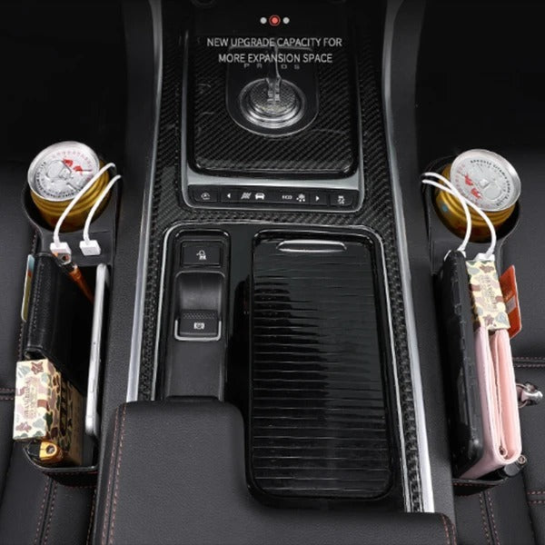 PU Car Organizer Seat Gap Storage Box Car Seat Side Slit for Wallet Phone Coins Cigarette Keys Cards Car Accessories 40074793