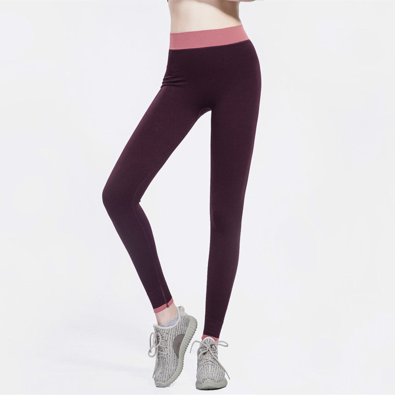 Cross border, European and American sports Yoga Pants outdoor fitness running speed dry tight nine points to beat underpants 
