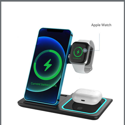 Three-in-one Wireless Foldable Twin Coil Charger - 图片 2
