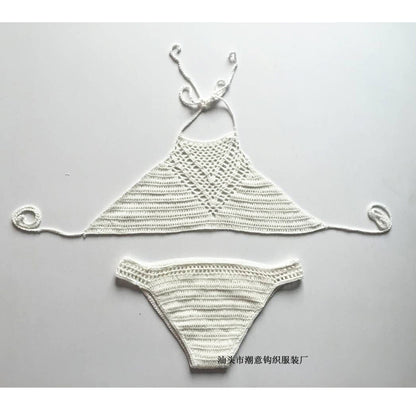 Europe explosion hook hand woven suit sexy bikinis beach bikinis bra swim suit 4032426813 1740350160