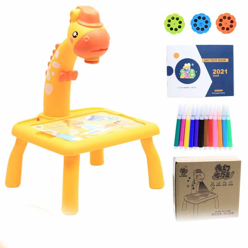 Cartoon Giraffe Projection Painting Study Desk 4033f086 ff70 436d bdb2 631553c8b11d