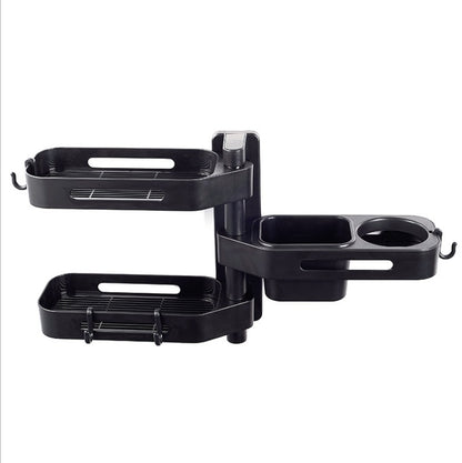 Rotating wall-mounted storage box kitchen bathroom toilet debris plastic punch-free storage finishing box 403803415474