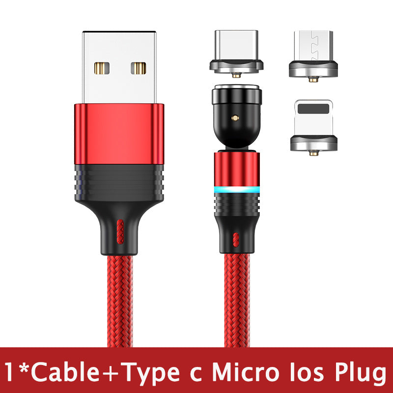 540 Degree Rotating Magnetic Suction Charging Line For Android Type C - HD Wireless Product #9