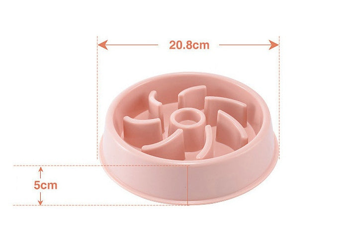 Plastic Pet Dogs And Cats Choke Prevention Slow Food Bowl 4041913336973