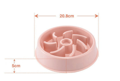 Plastic Pet Dogs And Cats Choke Prevention Slow Food Bowl 4041913336973