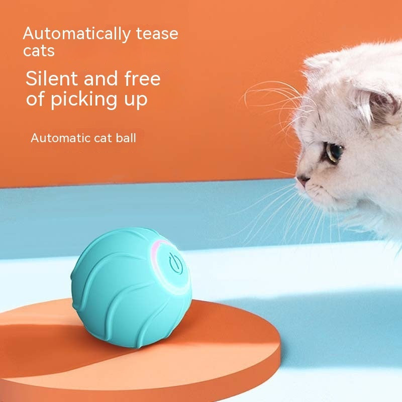 Smart Cat Toys Rolling Ball Pet Cat Owner Interactive Pets Toys Automatic Bouncing Ball USB Self Hi Teasing Kittens Jumping B