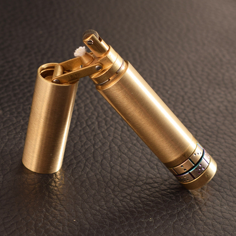 Nunchaku Second-generation Brass Oil Machine Creative Retro Old-fashioned Special-shaped Kerosene Lighter 40504afa 74ca 42d6 