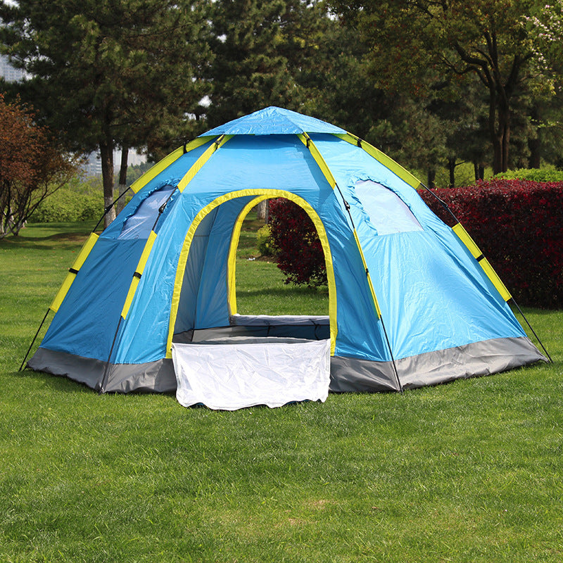 Automatic tent outdoor, 6-8 people, many people, single layer, multi people tent camping, camping trip, factory direct sales 