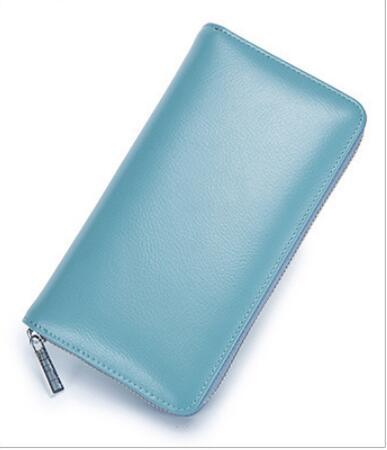 Rfid Many Departments Men Wallet Cow Genuine Leather 36 Slots Card Holder Cell Phone Pocket Male Wallets Clutch Man Long Purs