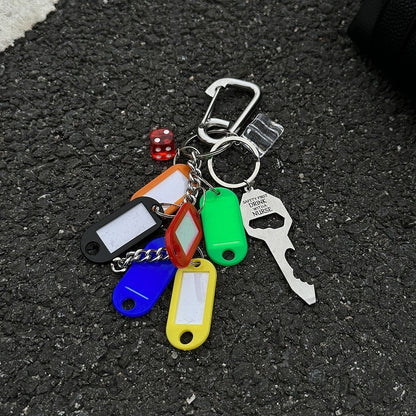 Fashion Personality Multi-element Pendant Keychain 4056b5f5 57f2 4a3e b69b 8796e6ad860c