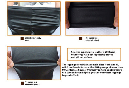 Women's Matte Feet Elastic Ankle-length Pants Plus Size 40590d4d 15ef 440a 9be6 ef9972b0261a trans