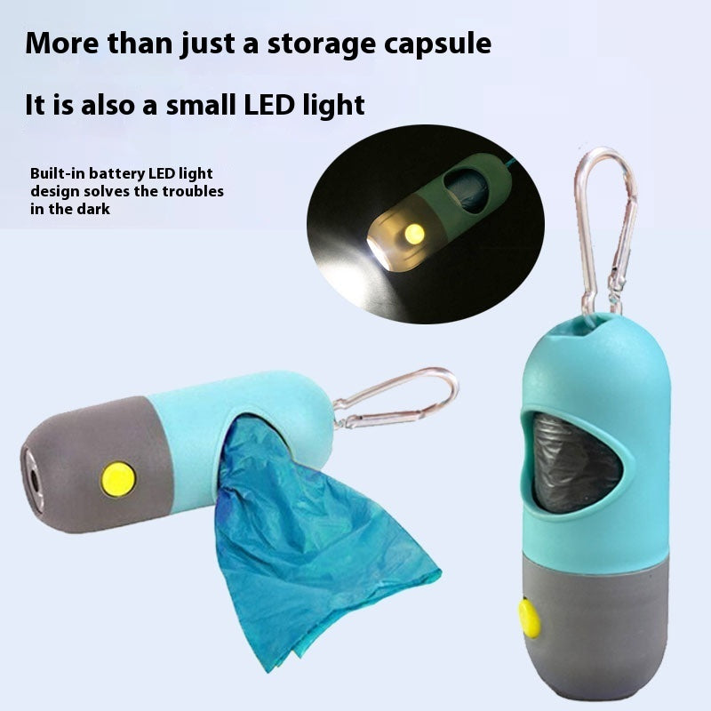 Led Light Pet Waste Bag Dispenser For Dogs Cats Dog Poop Scooper Bags Waste Bags Holder Dispensers Pet Clean Accessories 405d