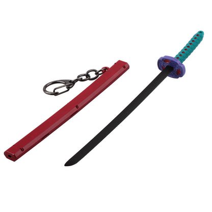 Japanese Wheel Knife With Sheath Sword Weapon Model Metal Keychains 405fd810 0998 4c2a 9a0d cfd52a25f6a8