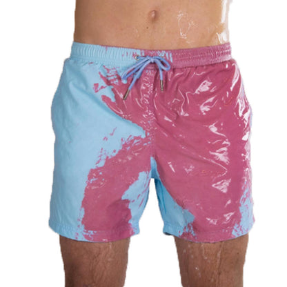 Magical Change Color Beach Shorts Summer Men Swimming Trunks Swimwear Swimsuit Quick Dry bathing shorts Beach Pant 4064410281