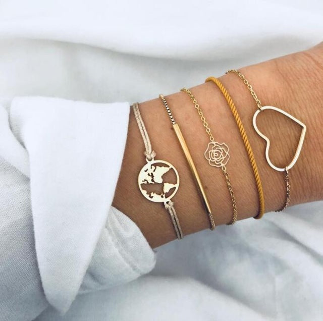 female multi-layer rope chain bracelet jewelry 4065512458358