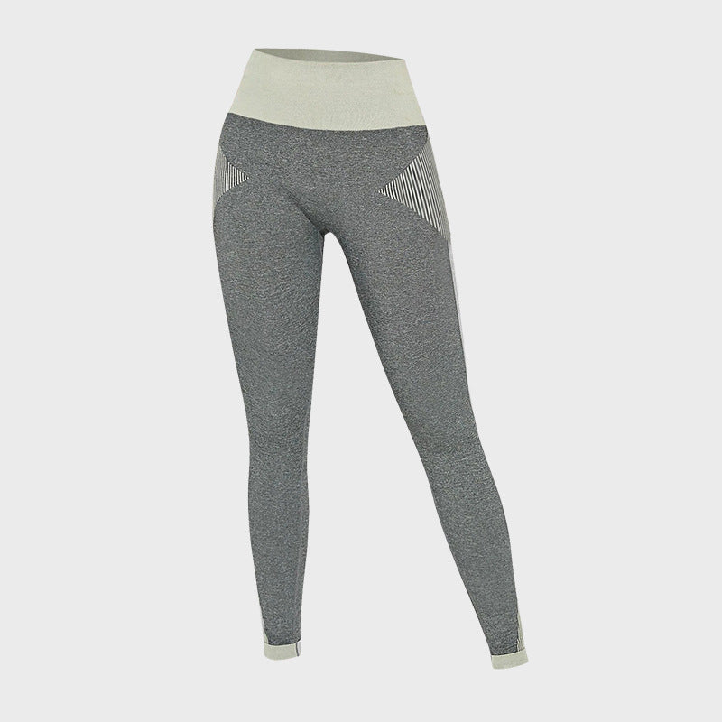 High Waist Color Stitching Fitness Pants For Women 40659b6f 67ee 40f7 8b6c 7e86cb57d820
