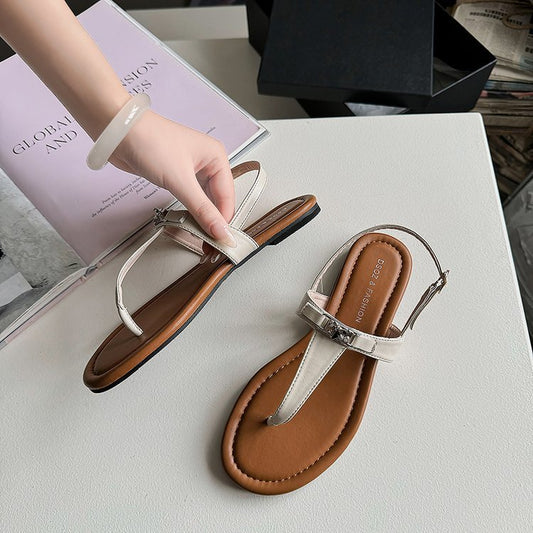Women's Flat Sandals Summer New Strap 407080f5 c9e9 46d7 8ece 073bb6c06f68